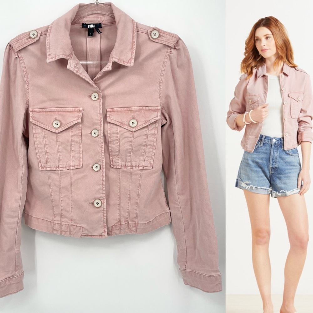 PAIGE Pink Jean Jacket